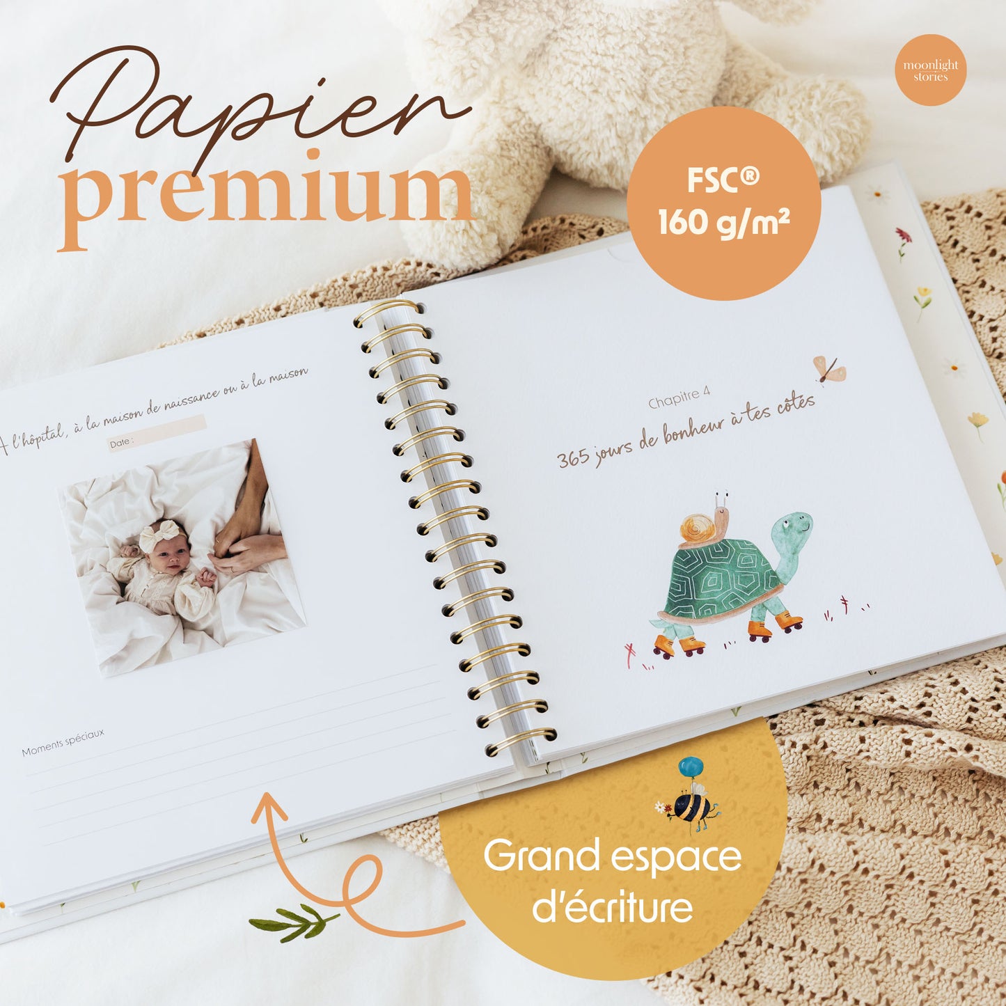 Coffret livre de naissance et cartes étapes