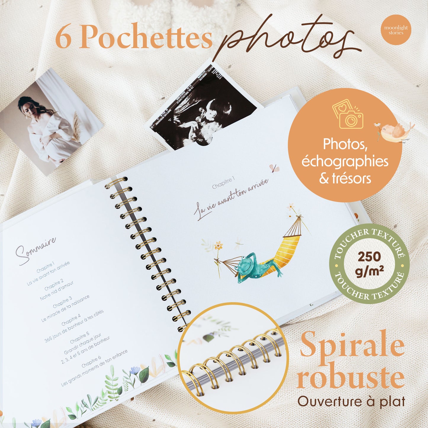 Coffret livre de naissance et cartes étapes